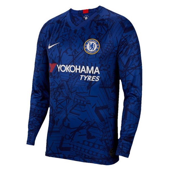 Camiseta Chelsea Primera equipación ML 2019-2020 Azul